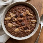 Healthy Chocolate Peanut Butter Chia Oats
