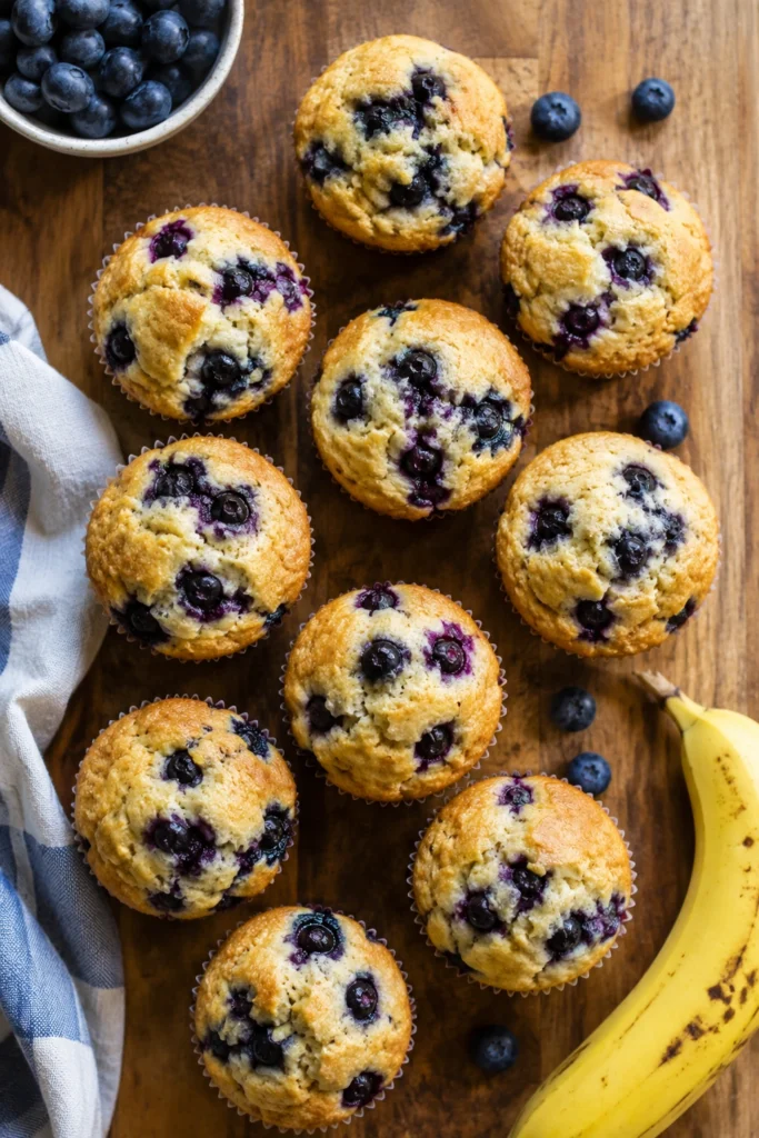 Blueberry Banana Muffins