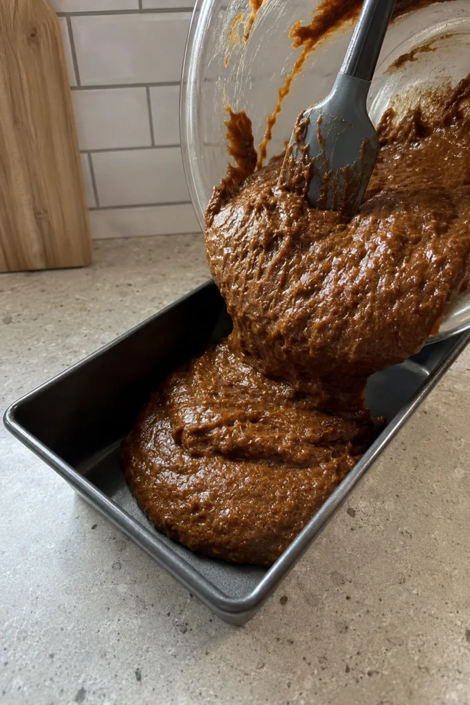 Gingerbread Loaf process