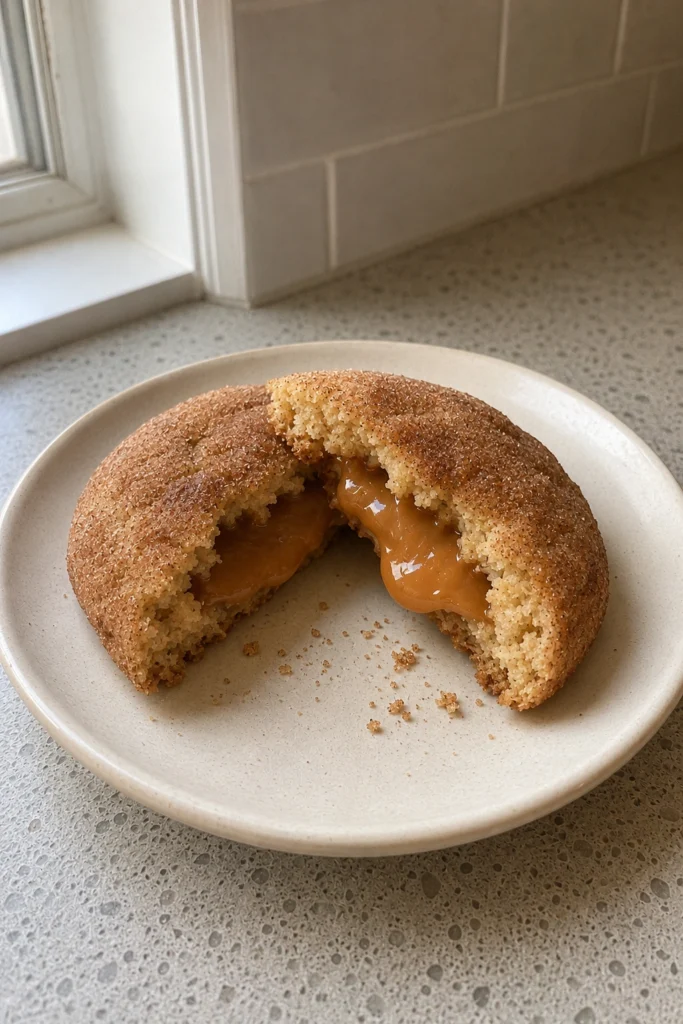 Caramel Stuffed Snickerdoodles hero shot
