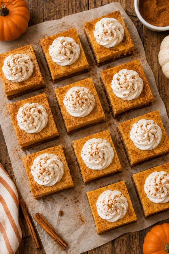 Pumpkin Cheesecake Bars