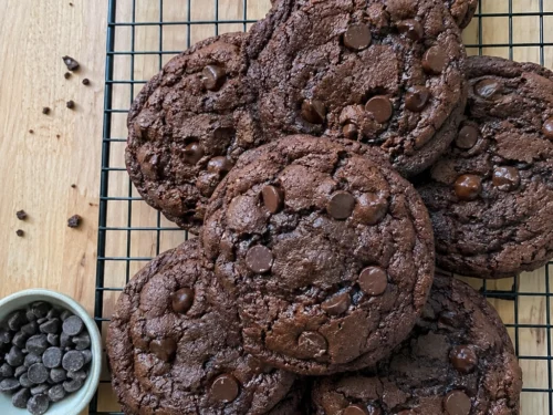 Healthy Chocolate Banana Cookies