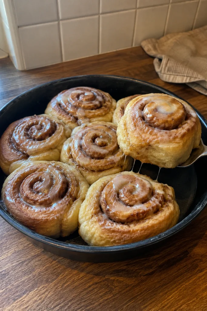 Maple Cinnamon Rolls final shot