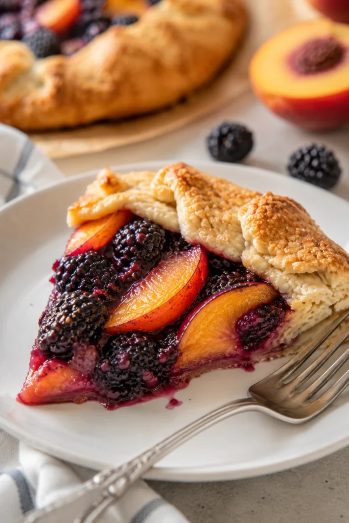 Peach Blackberry Galette