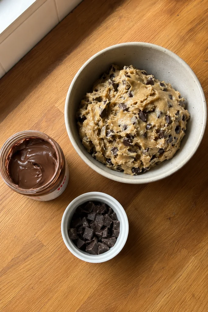 Nutella Stuffed Cookies Ingredients