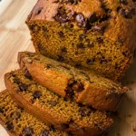 Final shot of Chocolate Chip Pumpkin Bread