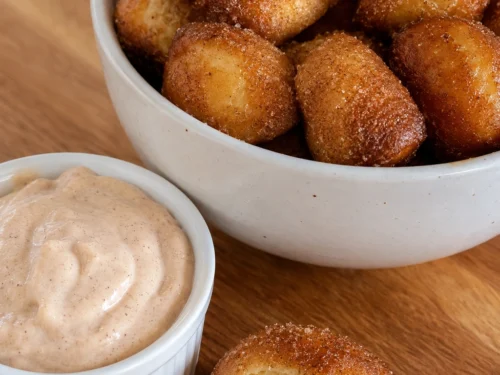 Final shot of Cinnamon Sugar Pretzel Bites