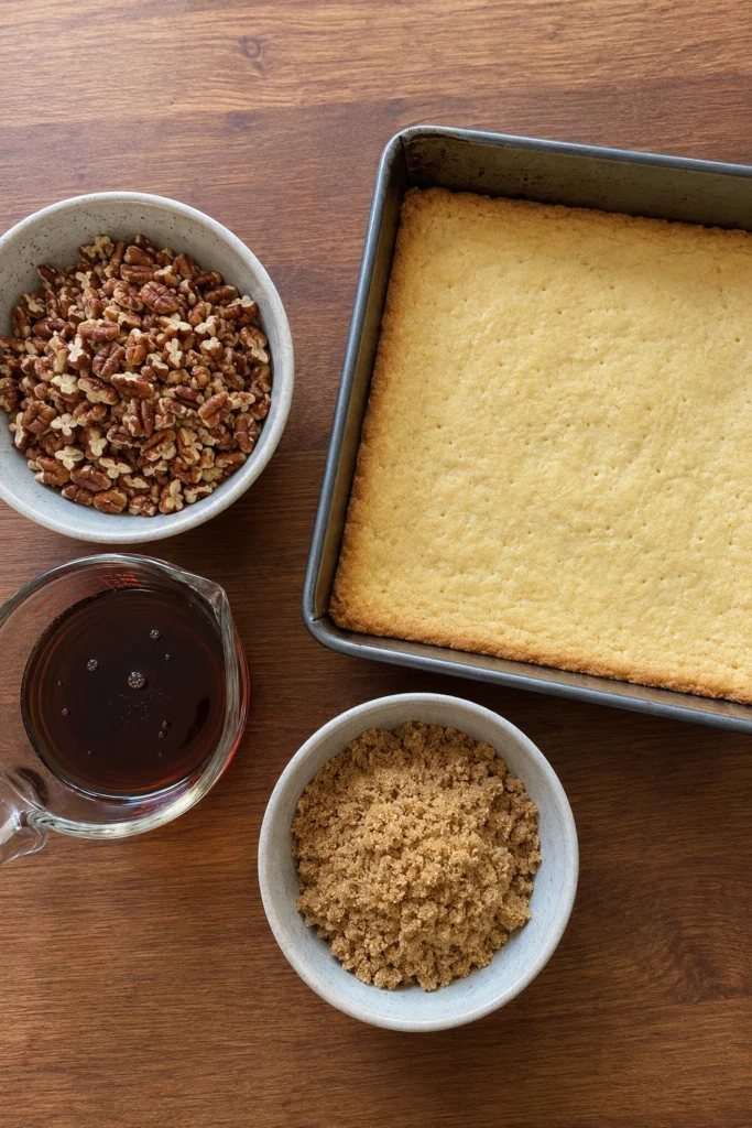 Pecan Pie Bars ingredients