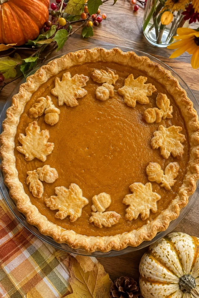 Pumpkin Pie with Shortbread Crust