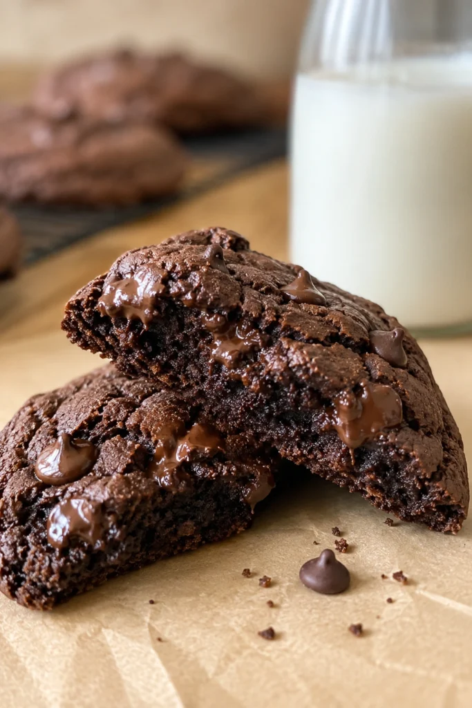 Healthy Chocolate Banana Cookies