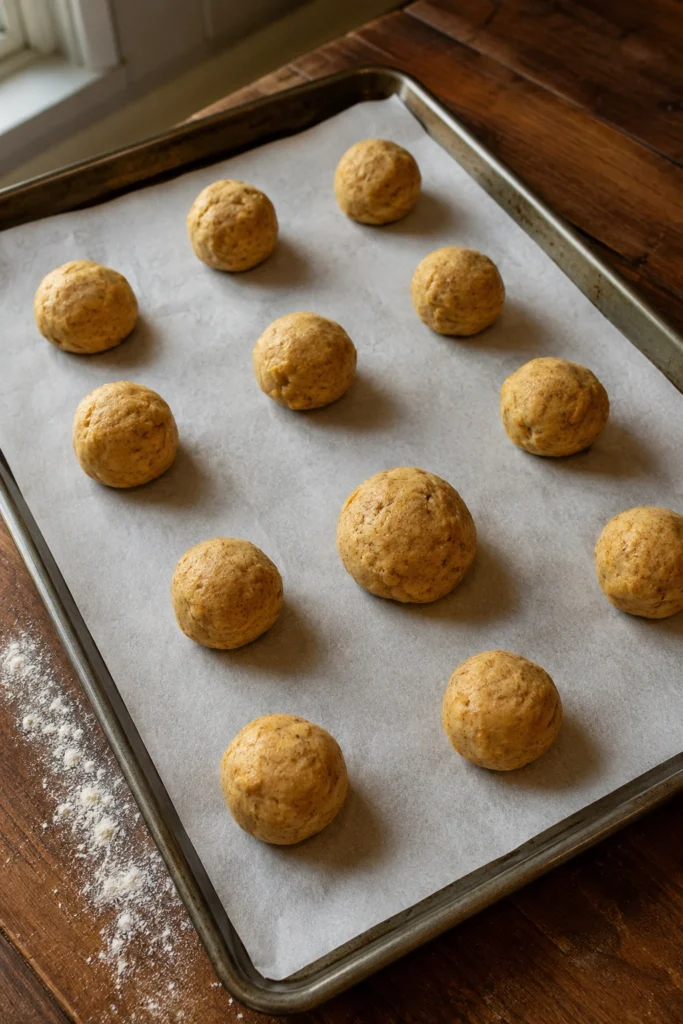 Pumpkin Spice Sugar Cookies Process