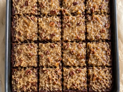 Healthy Chocolate German Brownies