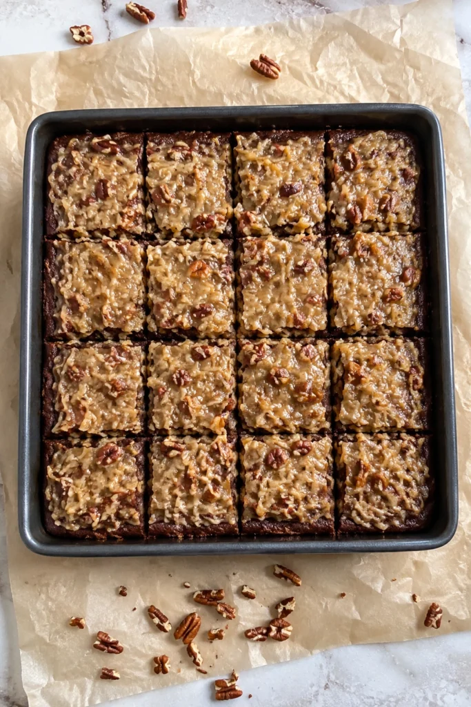 Healthy Chocolate German Brownies