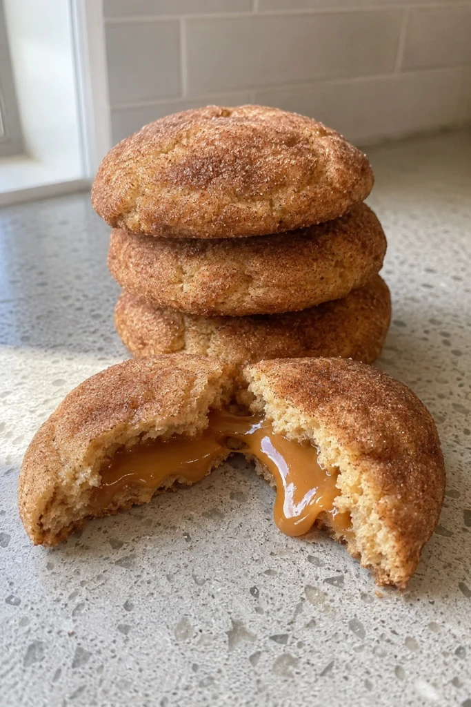 Caramel Stuffed Snickerdoodles final