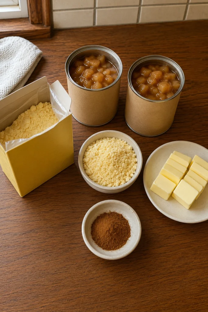 Apple Dump Cake ingredients