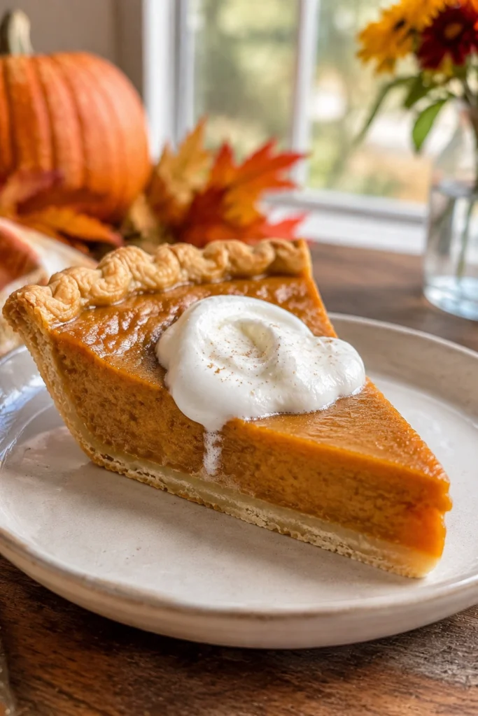 Pumpkin Pie with Shortbread Crust