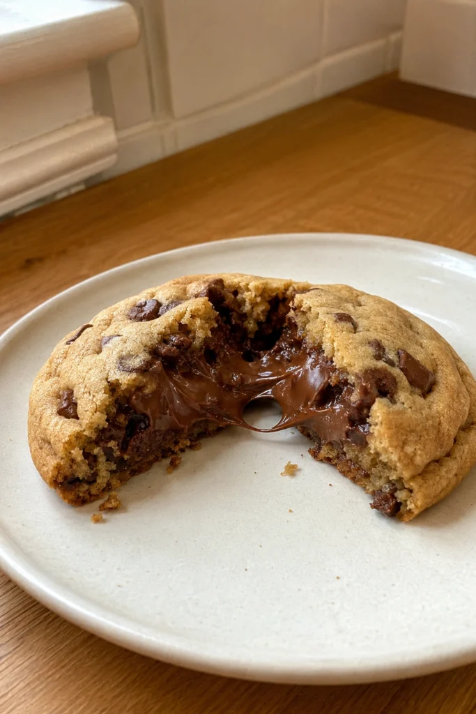 Nutella Stuffed Cookies Hero shot 