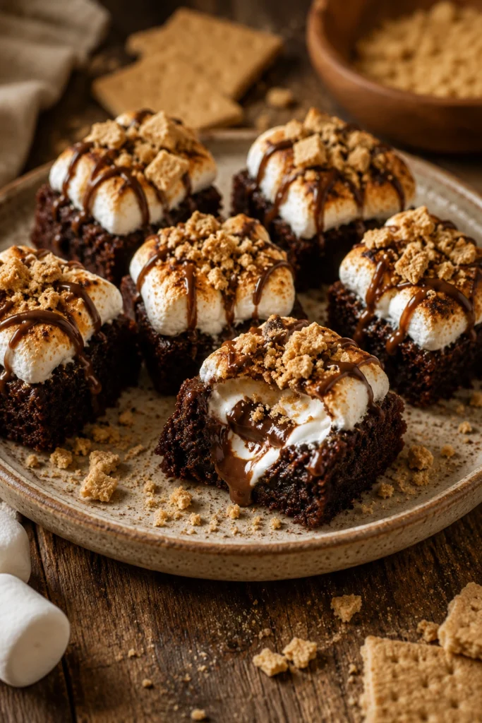 S'mores Brownie Bites