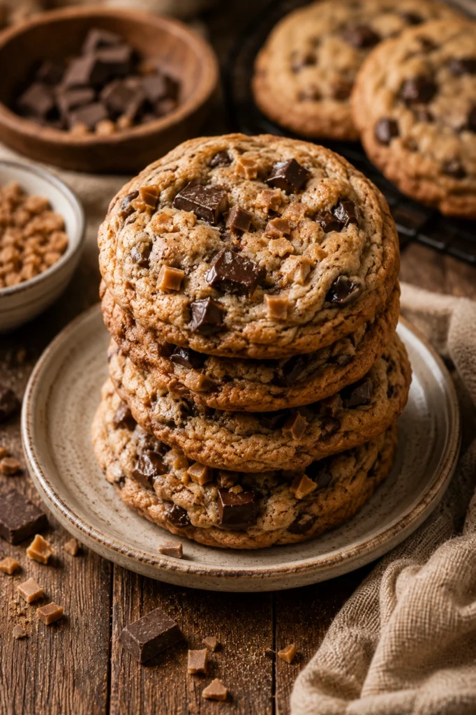 Toffee Chocolate Chunk Cookies