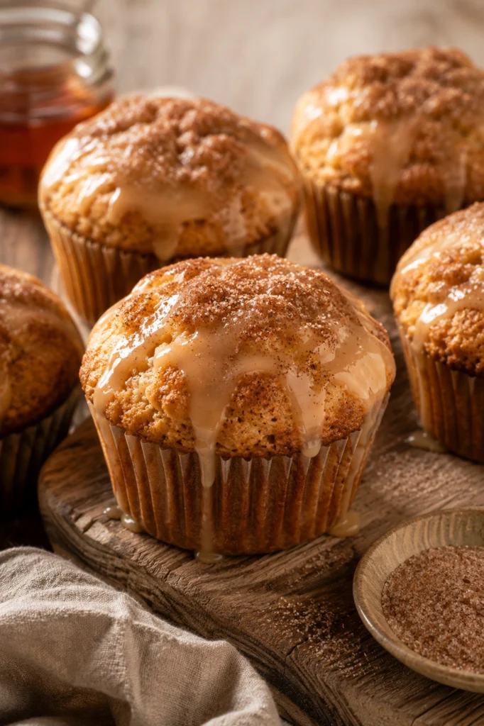 Maple Glazed Donut Muffins