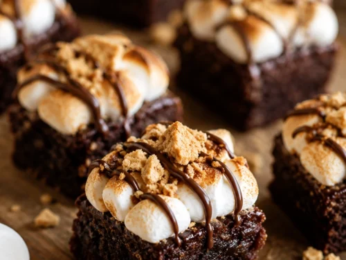 S'mores Brownie Bites