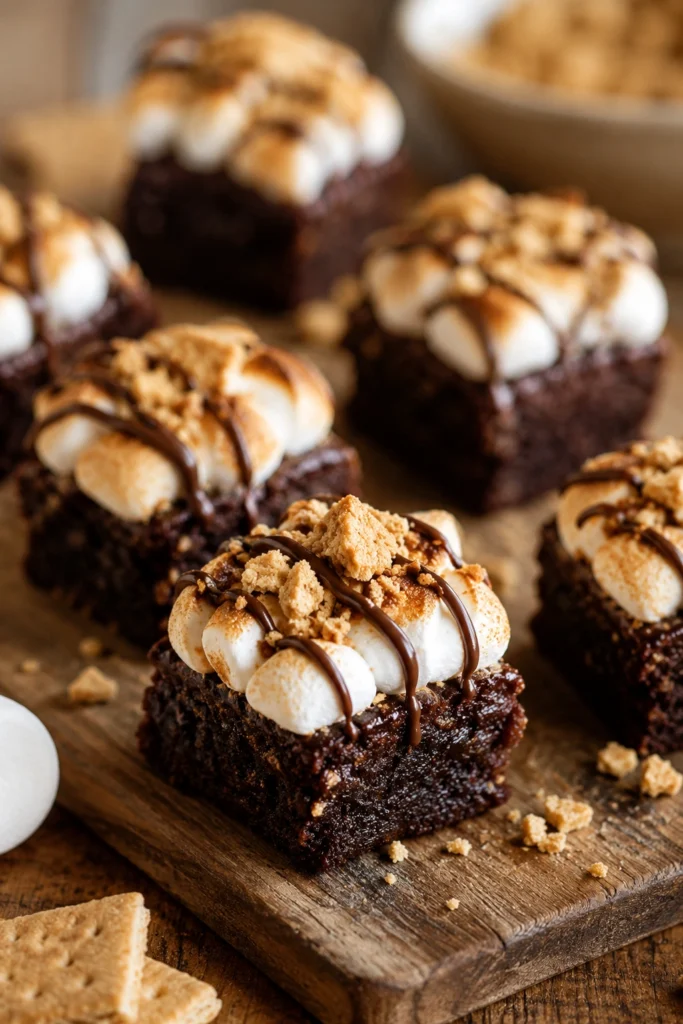 S'mores Brownie Bites