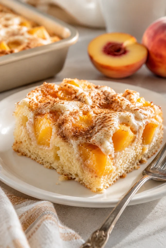 Peaches and Cream Cake
