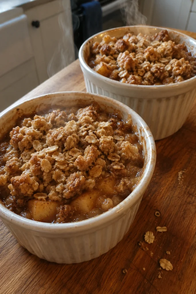 Final shot of Apple Crisp for Two