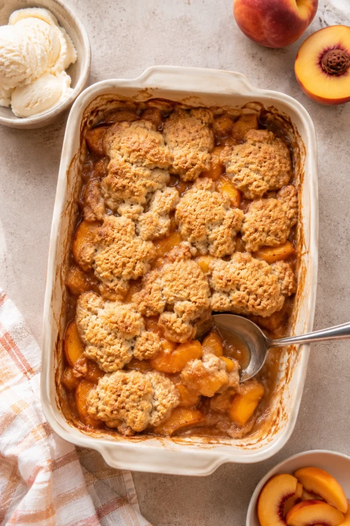 Vegan Peach Cobbler