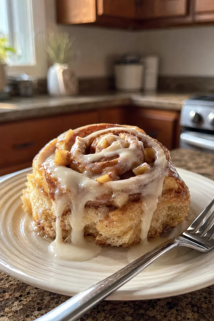 Apple Pie Cinnamon Rolls hero image