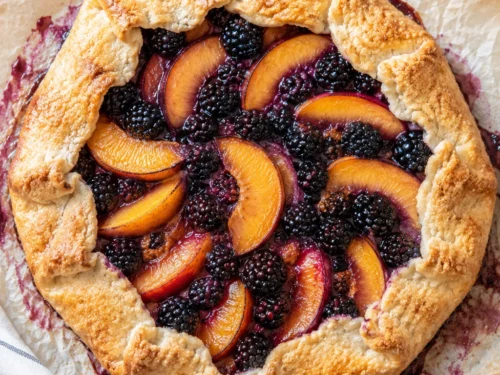 Peach Blackberry Galette