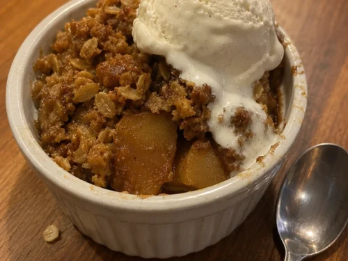 Hero shot of Apple Crisp for Two