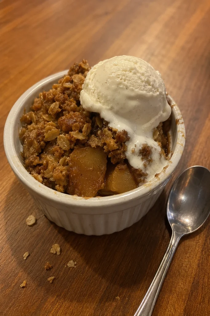 Hero shot of Apple Crisp for Two