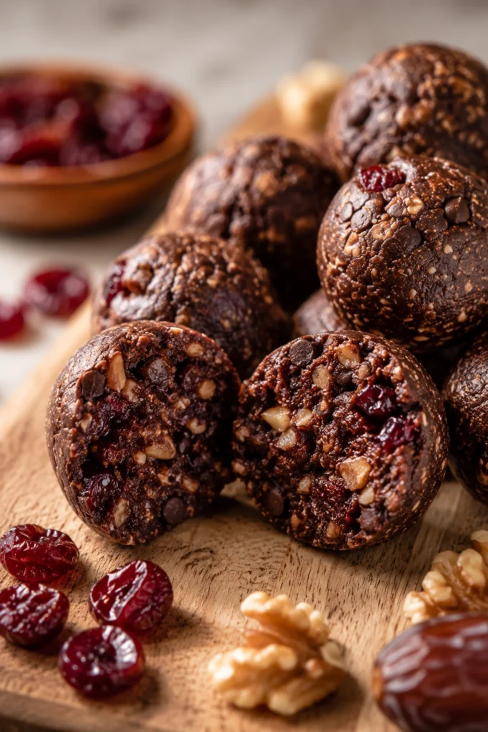 Chocolate Cherry Energy Bites