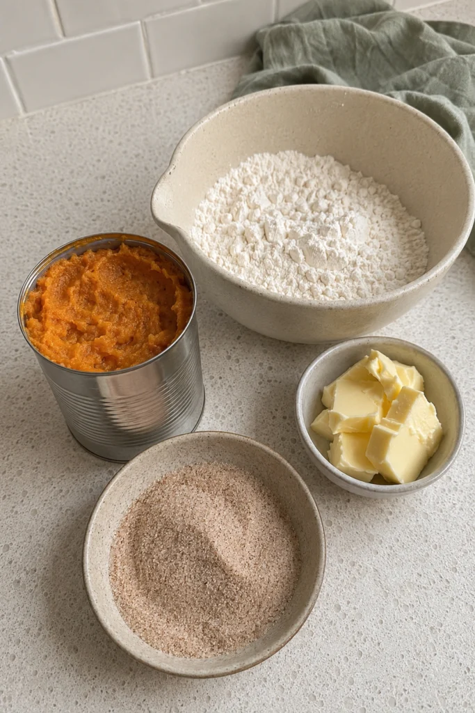 Pumpkin Snickerdoodles ingredients