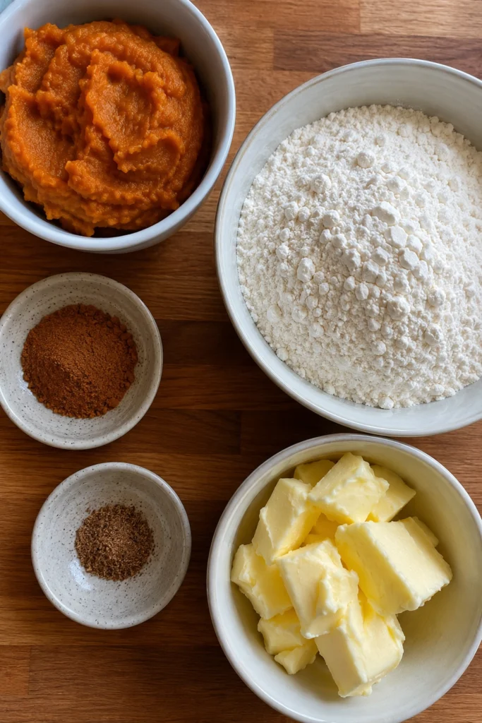 Pumpkin Spice Sugar Cookies ingredients