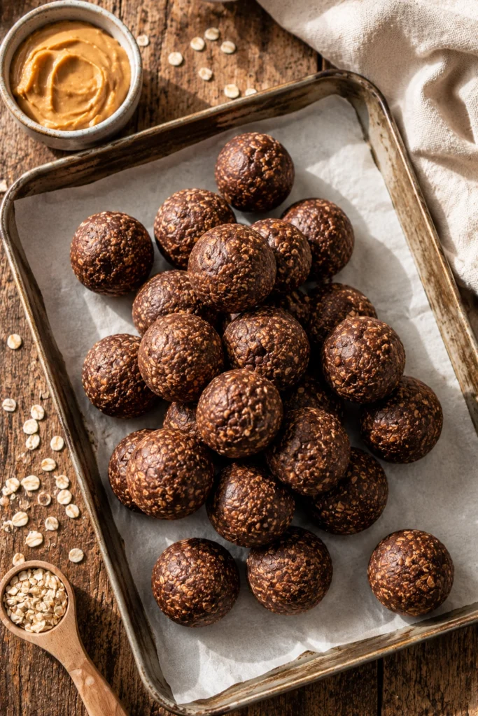 Chocolate Peanut Butter Protein Balls