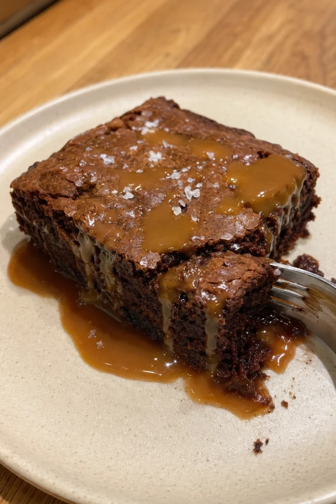 Salted Caramel Brownies Hero shot