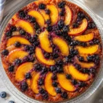 Peach Blueberry Upside Down Cake