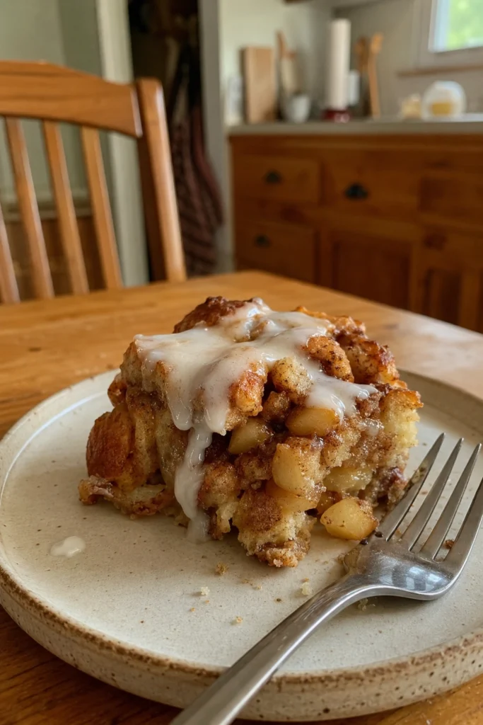 Hero shot of Cinnamon Roll Apple Bake