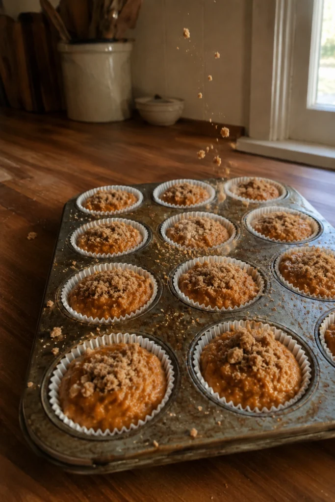 Sweet Potato Muffins process