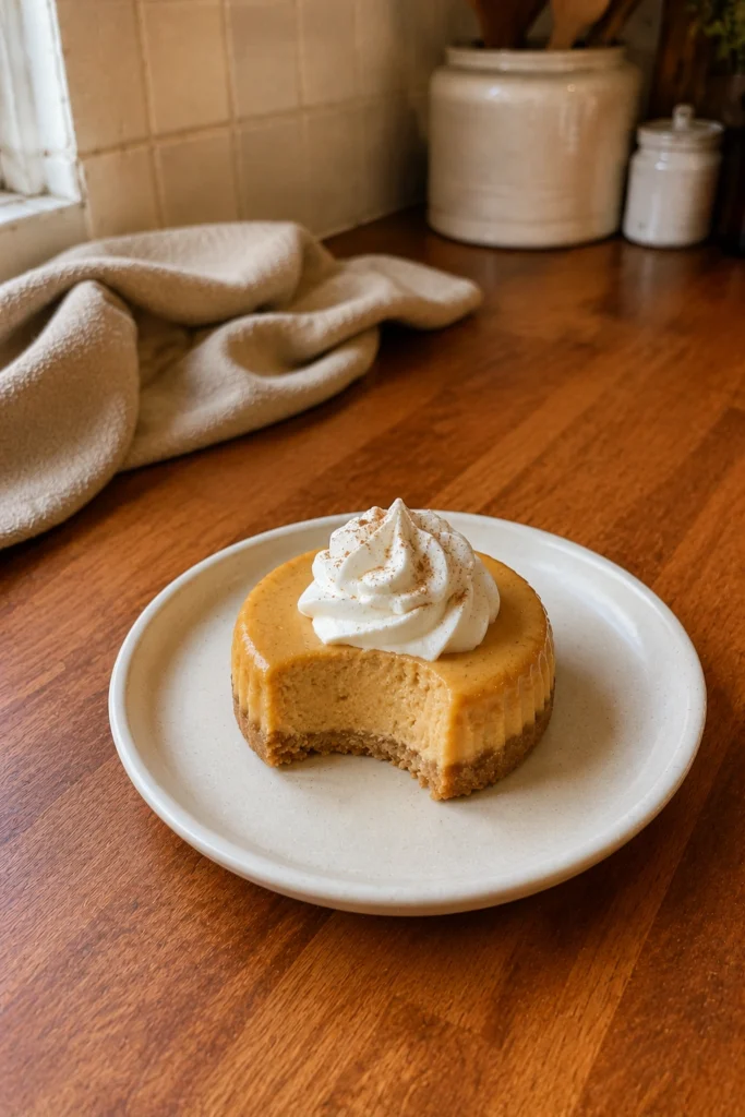Mini Pumpkin Cheesecakes hero shot 