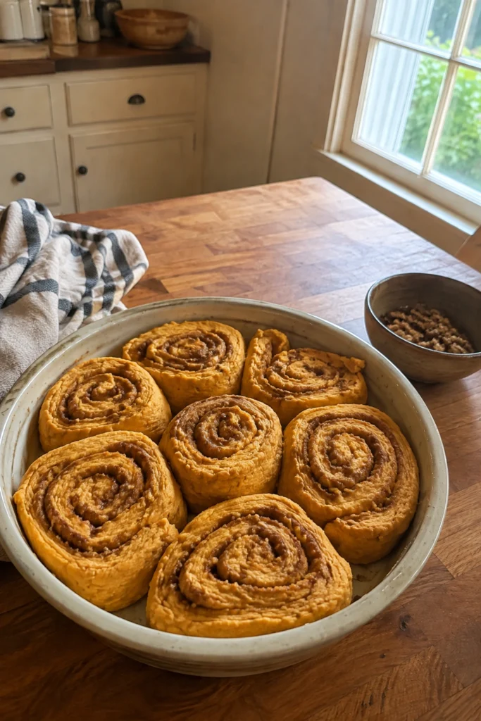 Sweet Potato Cinnamon Rolls process