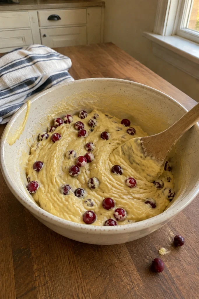 Cranberry Orange Loaf process
