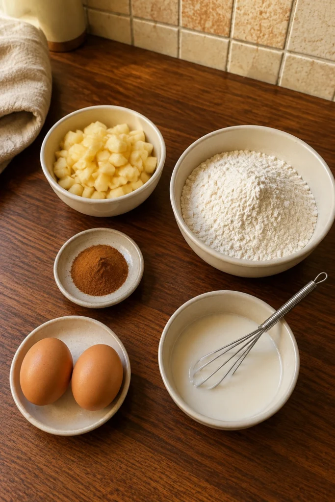 Apple Fritter Bites ingredients