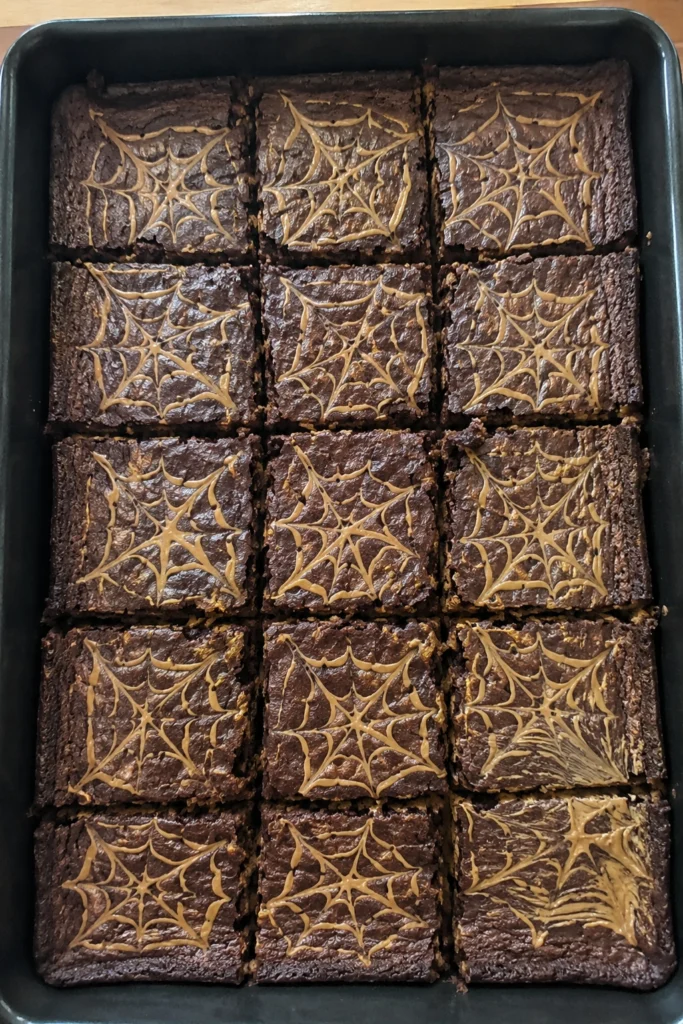 Spiderweb Brownies final shot