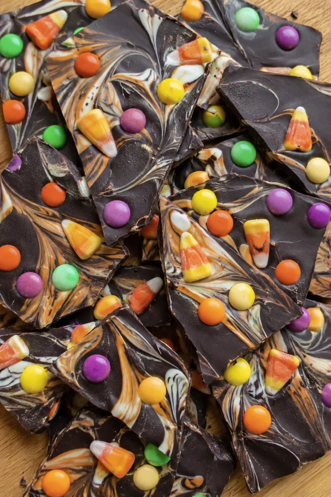 Halloween Chocolate Bark final shot