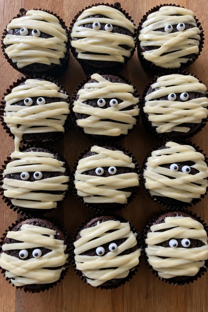 Mummy Cupcakes final shot