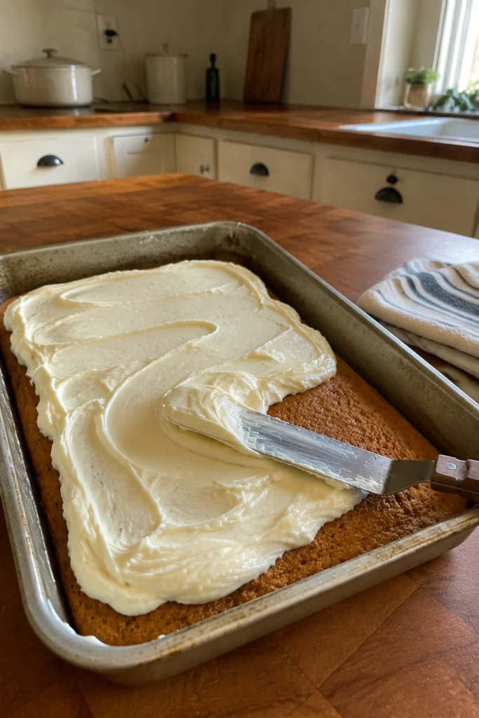 Pumpkin Bars process