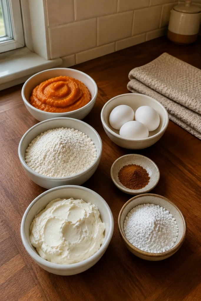 Classic Pumpkin Roll ingredients
